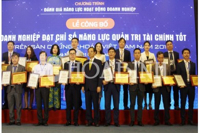 Hòa Bình đạt "Doanh nghiệp có năng lực tốt nhất sàn chứng khoán Việt Nam 2018"